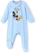 Disney Baby Boys Zip One-Piece Non-Slip Footie Romper by Disney