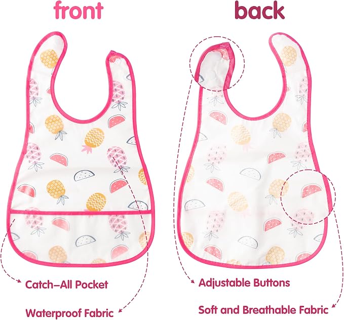 R HORSE 5Pcs Baby Feeding Bibs - Image 4