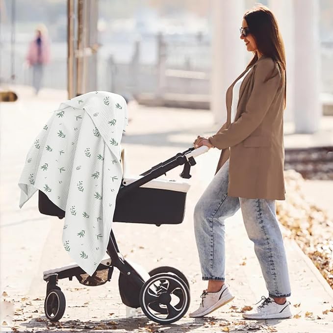Susurration Muslin Receiving Blanket, 100% Cotton Swaddle Blankets - Image 5