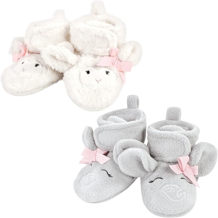 Hudson Baby Baby Animal Fleece Booties 2-pack by HudsonBaby