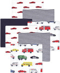 Little Treasure Hudson Baby Cotton Poly Flannel Receiving Blankets Multipack by HudsonBaby