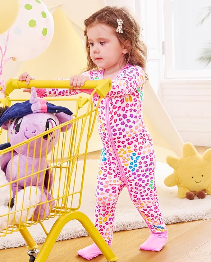 babee Reshinee Viscose Derived from Bamboo Baby Footie Pajamas Convertible - Image 8