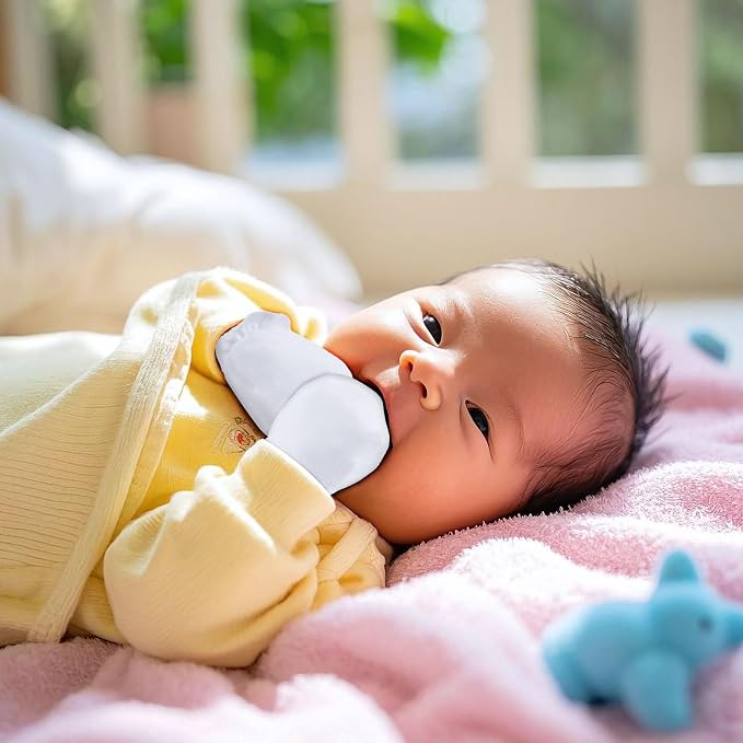 Baby Mittens 0-6 Months No Scratch 100% Cotton Gloves - Image 3