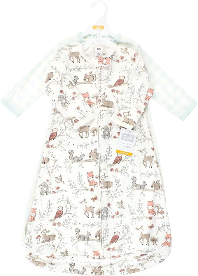 Hudson Baby Unisex Baby Cotton Long-Sleeve Wearable Sleeping Bag - Image 2