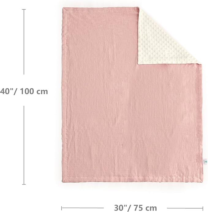 CREVENT 30''X40'' Organic Muslin Cotton Baby Blanket - Image 5