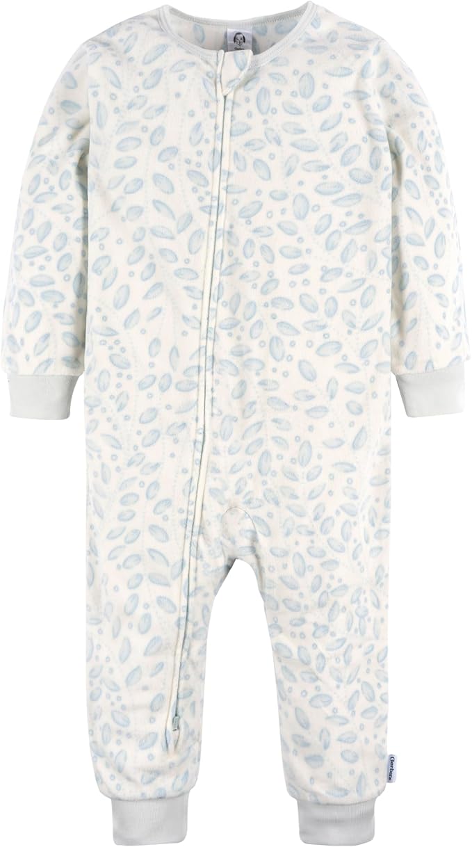Gerber Baby & Toddler Girls Loose Fit Fleece Footless Pajamas 3-Pack - Image 6