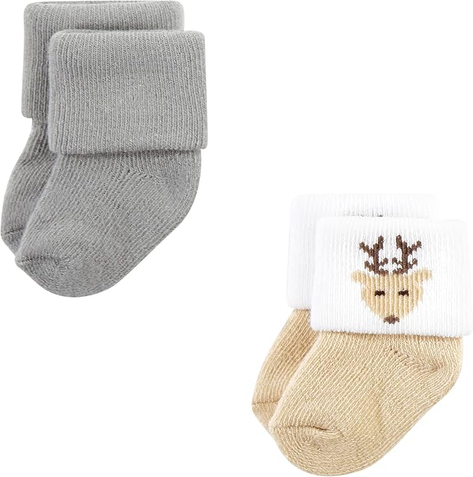Hudson Baby Baby 8-pack Cotton Rich Newborn and Terry Socks - Image 5