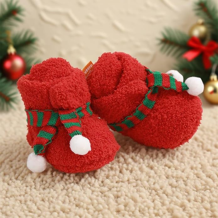 Baby Booties Cozy Fleece Slippers Soft Baby Shoes - Image 3