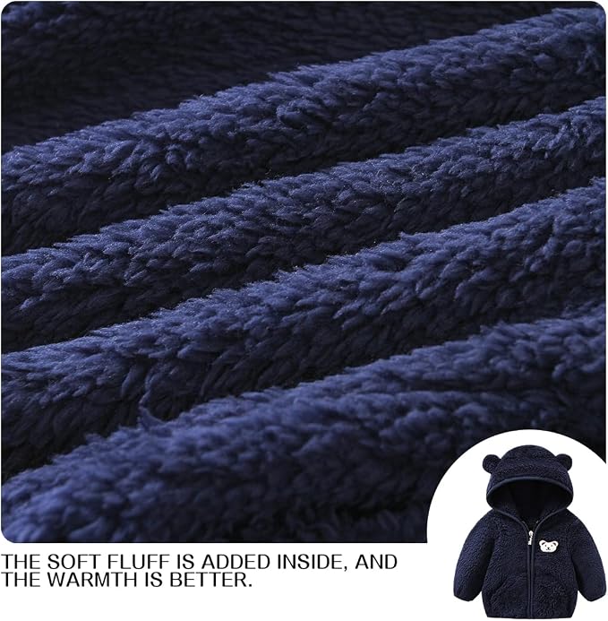 Baby Boy Fleece Jacket Girl Winer Clothes Coat - Image 6