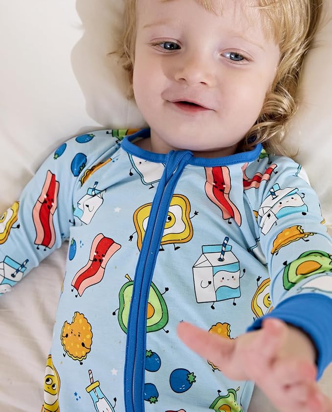 babee Reshinee Bamboo Viscose Baby Footie Pajama, Zipper Sleeper Boys Girls | - Image 7