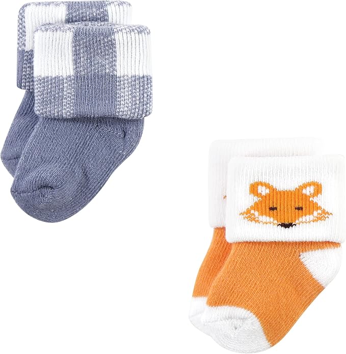 Hudson Baby Baby 8-pack Cotton Rich Newborn and Terry Socks - Image 3