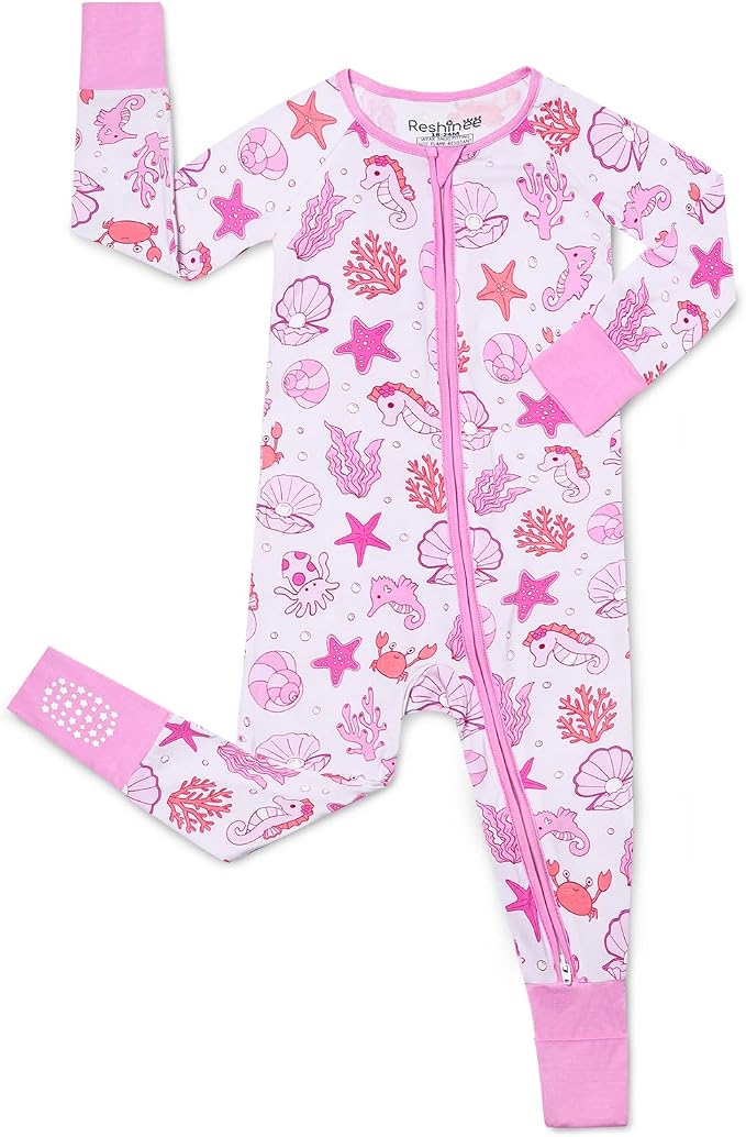 babee Reshinee Viscose Derived from Bamboo Baby Footie Pajamas Convertible by babeeReshinee