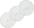 Hippypotamus Lids for Toddler Plates - Fits Silicone Baby Plates 7.75 in. Diameter - BPA Free - Set of 3 (Clear Lids)