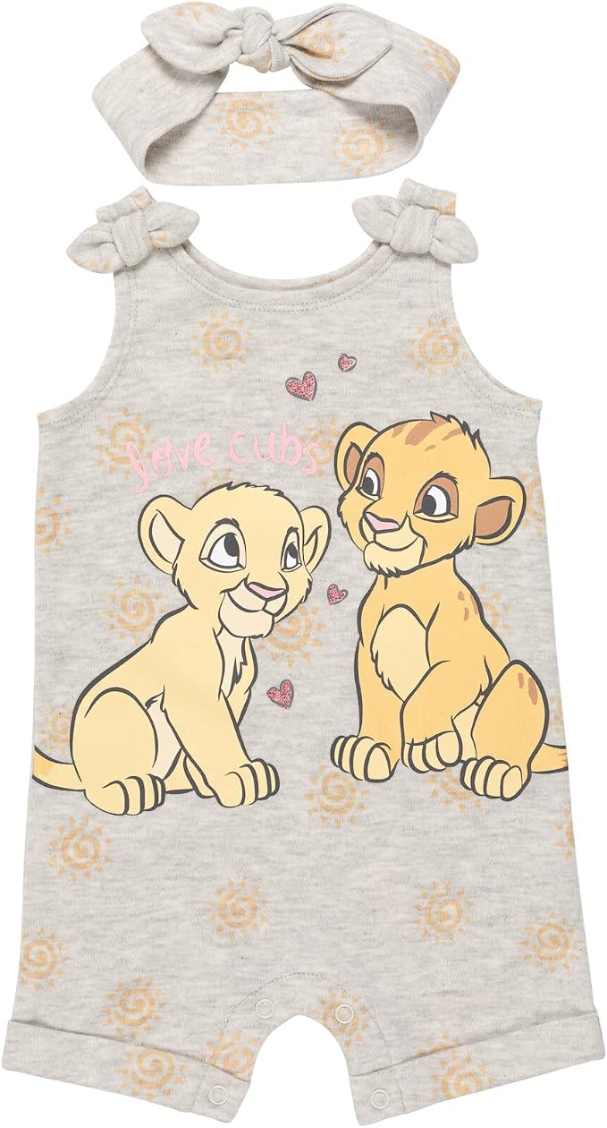 Disney Romper and Headband Outfit Set Newborn to Little Kid Sizes by Disney