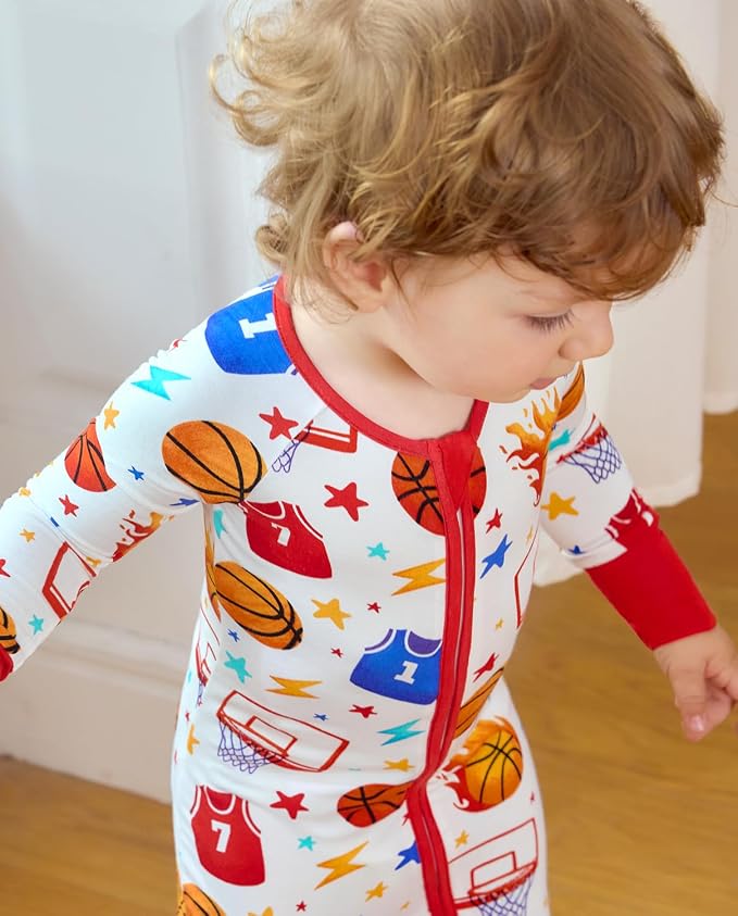 babee Reshinee Bamboo Viscose Baby Footie Pajama, Zipper Sleeper Boys Girls - Image 7