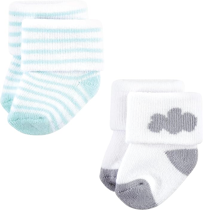 Hudson Baby Baby 8-pack Cotton Rich Newborn and Terry Socks - Image 6
