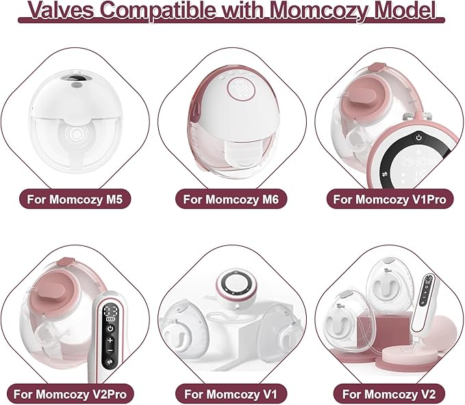 6Pcs Diaphragm Compatible with Momcozy M5 Breast Pump, Replacement Parts, Replacement Pump Parts Accessories Compatible for M5 Momcozy