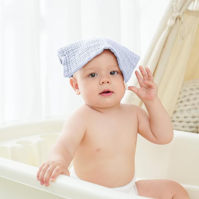 Bearmoss Muslin Burp Cloths 100% Cotton Cloths Baby Burp Cloths Muslin - Image 2