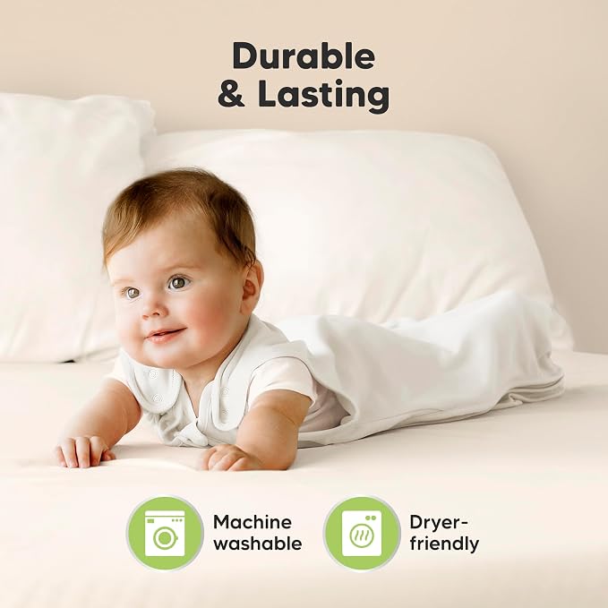 2-Pack Organic Baby Sleep Sacks, 100% Cotton 0.5TOG - Image 8