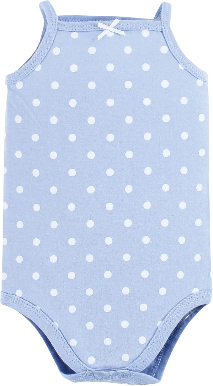 Hudson Baby Unisex Baby Cotton Sleeveless Bodysuits - Image 6