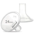 Maymom MyFit 24mm Medium, Two-Piece Design Breastshields, Compatible with Medela Pump Parts; Compatible with Medela PersonalFit Flex Breastshield, Freestyle Pump Parts, Ideal for HandsFree Bra, 2pcs