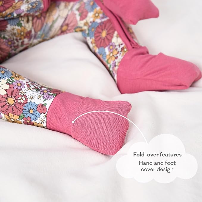 pureborn Baby Sleeper Viscose from Bamboo Zipper Footies Pjs 0-24 Months | - Image 6