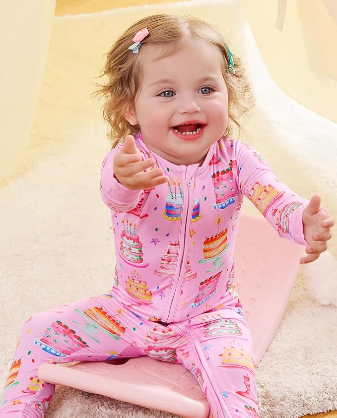 babee Reshinee Viscose Derived from Bamboo Baby Footie Pajamas Convertible - Image 4