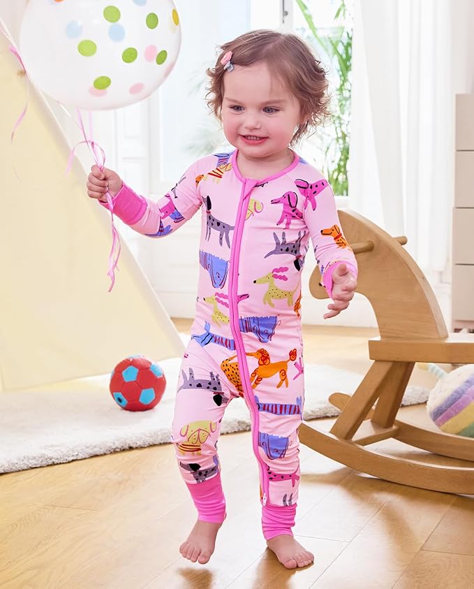 babee Reshinee Viscose derived from bamboo Baby Pajamas Convertible Footie - Image 3