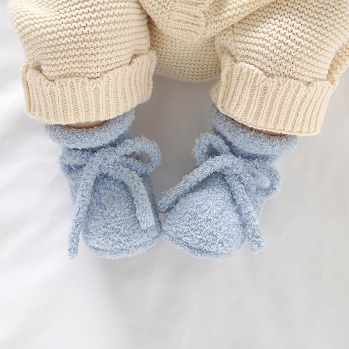 LAWKUL Cotton Baby Booties Newborn Fleece Shoes Sock - Image 2