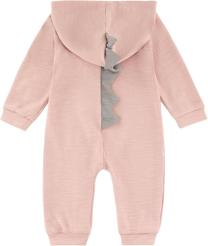 Baby Jumpsuit Hoodie Romper Zipper Long Sleeve One Piece Outfits Warm Clothes - Image 2