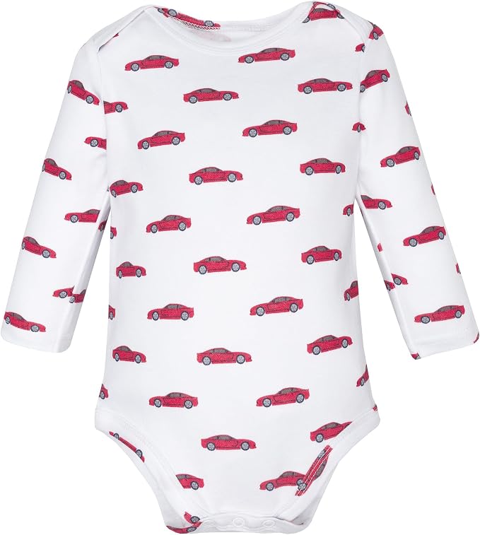 Hudson Baby baby-boys Cotton Long-sleeve Bodysuits 3-pack - Image 5
