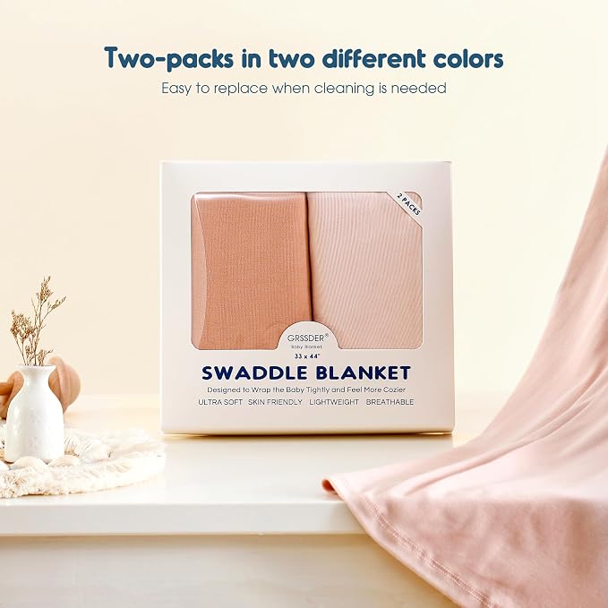 Newborn Swaddle Blanket, Ultra Soft Stretchy Jersey Knit Receiving Blankets 2 - Image 7