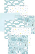 Little Treasure Hudson Baby Cotton Poly Flannel Receiving Blankets Multipack by HudsonBaby