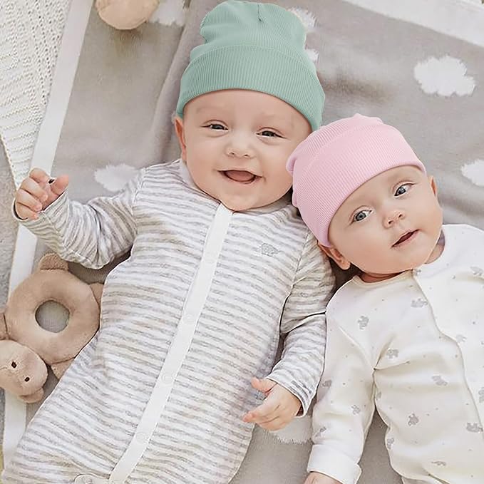 DRESHOW BQUBO 6 Pack Baby Newborn Hats Set - Image 3