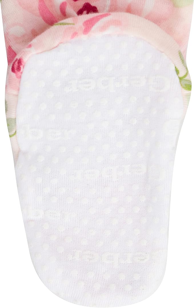 Gerber Baby Girls 2-Pack Footed Pajamas - Image 2