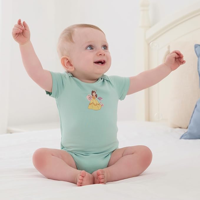 Disney Baby Viscose Made from Bamboo 3-Pack Bodysuits Set Newborn to Infant - Image 3