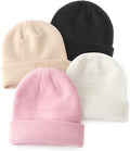 DRESHOW BQUBO 3 Pack Baby Beanies Toddler Kids Winter Hats Soft Knit Hat by DRESHOW