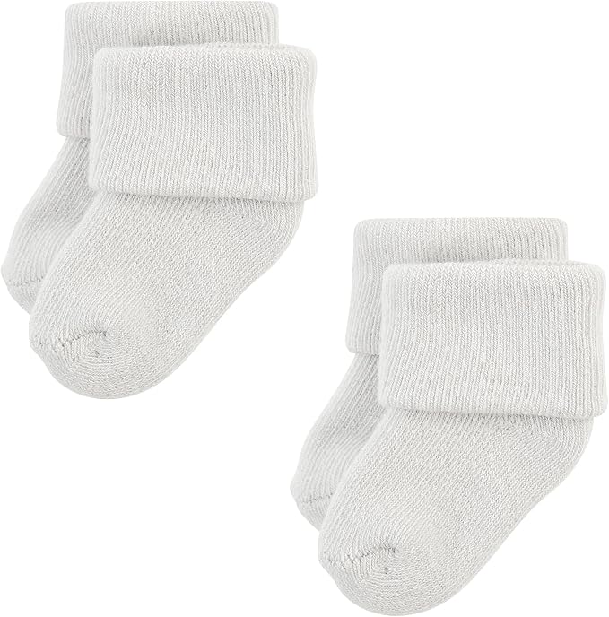 Hudson Baby Baby 8-pack Cotton Rich Newborn and Terry Socks - Image 5