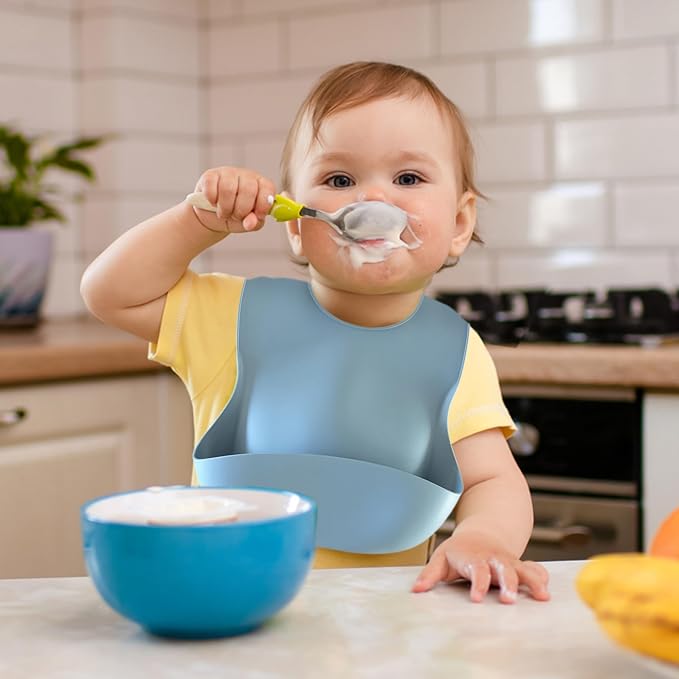 Silicone Baby Feeding Bibs – Waterproof, Soft & Adjustable - Image 5