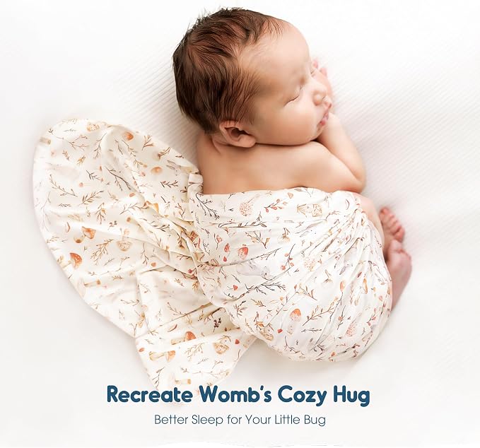 3-Pack Ultra Soft Stretchy Jersey Knit Baby Swaddle Blankets, 33x44 | Snug - Image 4