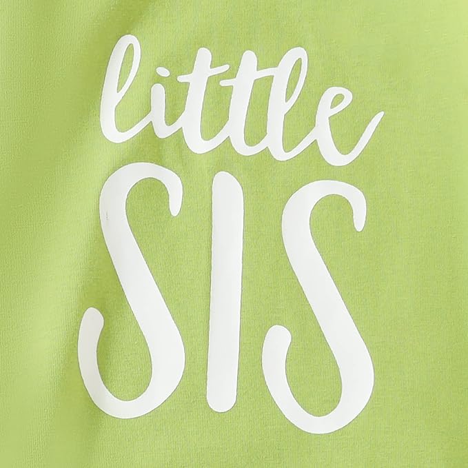 AMAWMW Newborn Baby Girl Little Sister Sleeper Gown Stripe Long Sleeve - Image 5