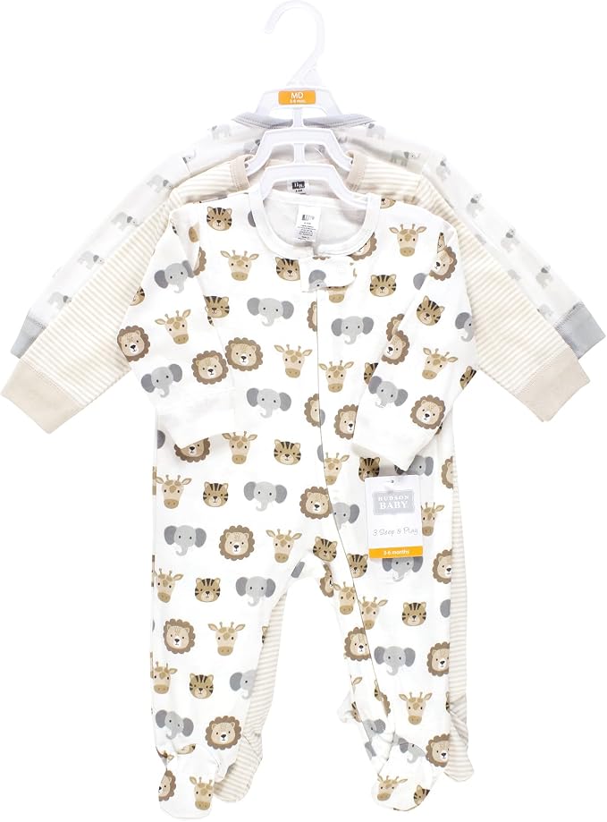 Hudson Baby Unisex Baby Cotton Sleep and Play - Image 2