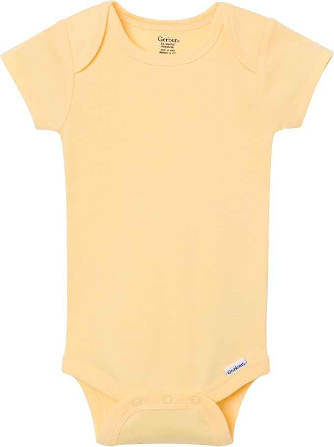 Gerber Baby Boys & Girls 8-Pack Short Sleeve Onesies Bodysuits - Image 5