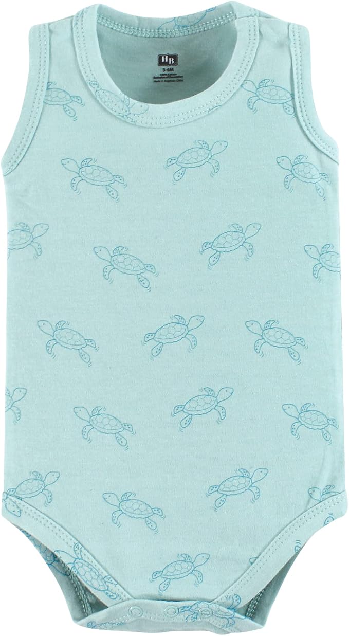 Hudson Baby Unisex Baby Cotton Sleeveless Bodysuits - Image 4
