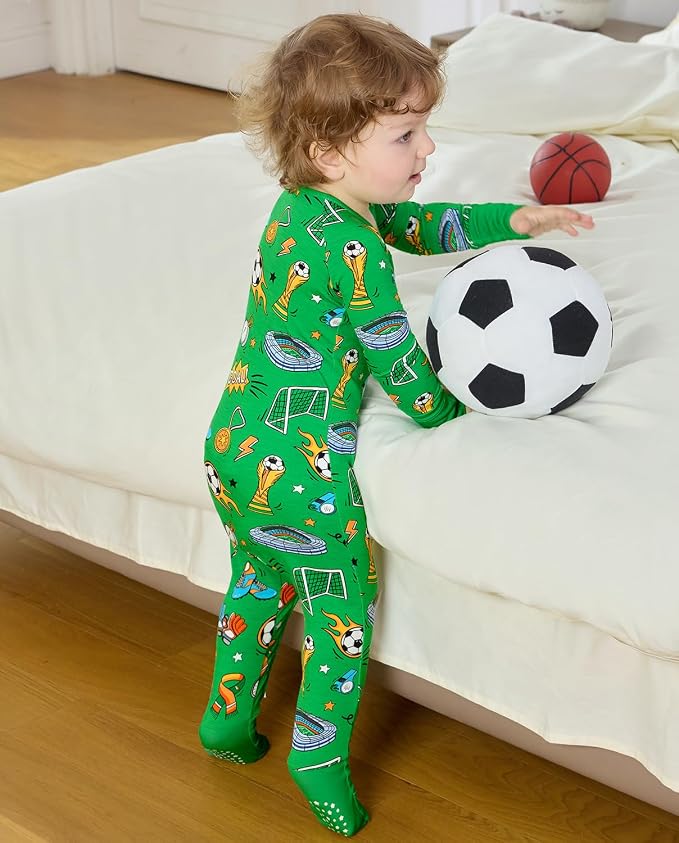 babee Reshinee Bamboo Viscose Baby Footie Pajama, Zipper Sleeper Boys Girls - Image 8