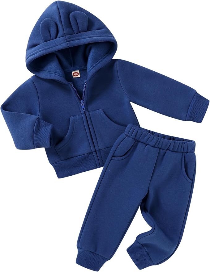 Happy Town Baby Clothes for Girls Boys Clothes Solid Color Zipper Hoodie and by HappyTown
