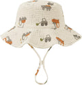 Muslin Baby Sun Hat Sun Protection Baby Toddler Bucket Hats by HONGTEYA