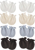 AQOKKA Newborn Baby Mittens No Scratch Cotton Elastic Wrist Gloves Infant by AQOKKA