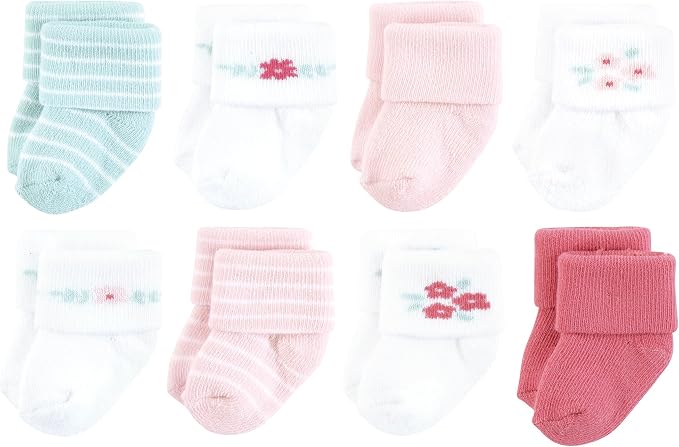 Hudson Baby Baby 8-pack Cotton Rich Newborn and Terry Socks by HudsonBaby