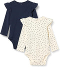 Amazon Essentials Baby Girls' Long-Sleeved Ruffle Bodysuits by AmazonEssentials